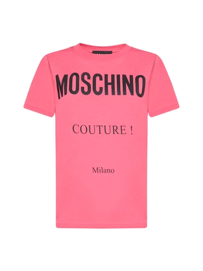 Shop Moschino T-shirt In Fantasia Fuxia