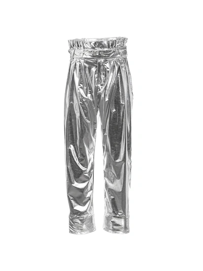 Shop Balmain Silver Pants