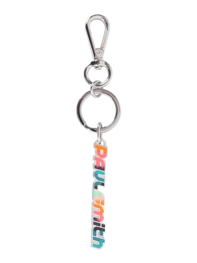 Shop Paul Smith Key Ring With Logo In Multicolor