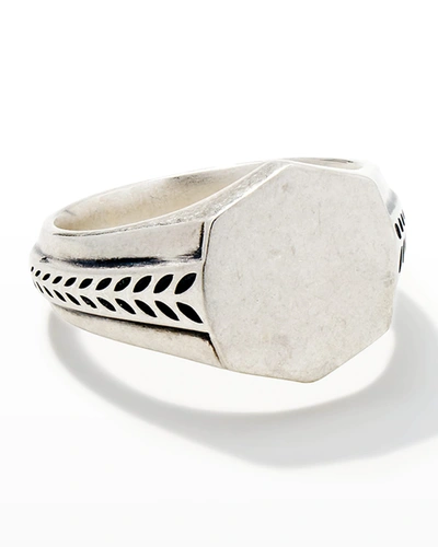 Shop Kendra Scott Men's Hicks Signet Sterling Silver Ring