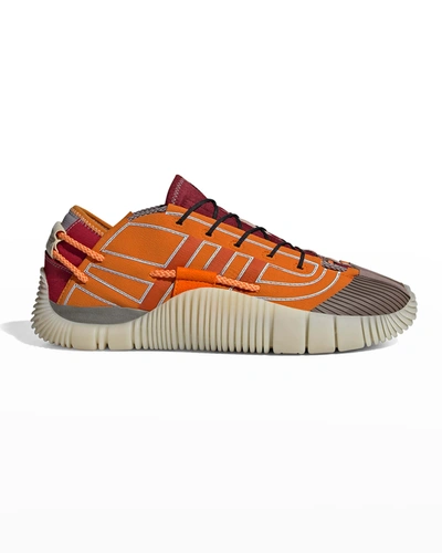 Shop Adidas Originals Men's Scuba Phormar Cord Low-top Sneakers In Orange