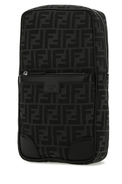 Shop Fendi Embroidered Fabric Travel Backpack  Nd  Uomo Tu