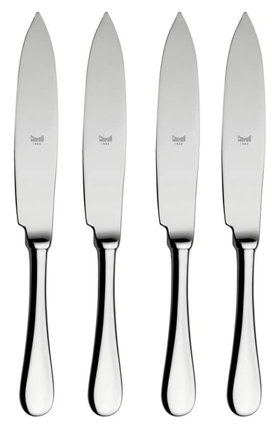 Shop Mepra American 4-piece Steak Knife Set In Stainless Steel
