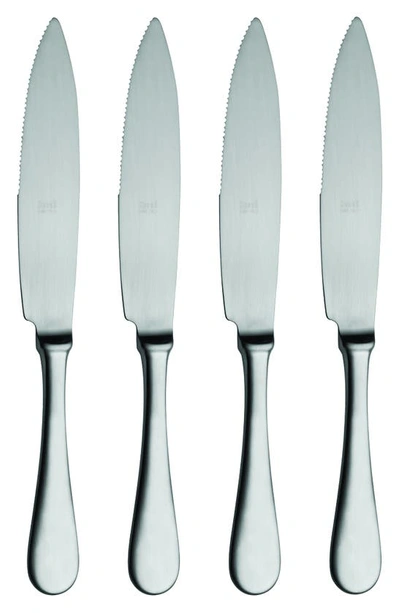 Shop Mepra American 4-piece Steak Knife Set In Stainless Steel Set 2