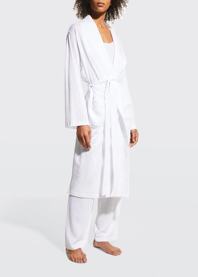 Shop Andine Francesca Pointelle Robe In White