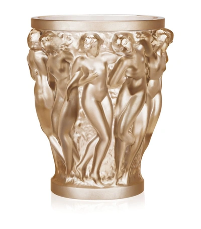 Shop Lalique Bacchantes Vase (24cm) In Gold