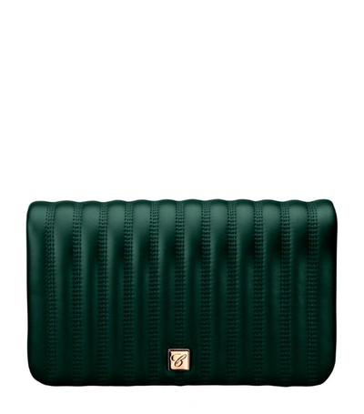 Shop Chopard Mini Leather Ice Cube Shoulder Bag In Green
