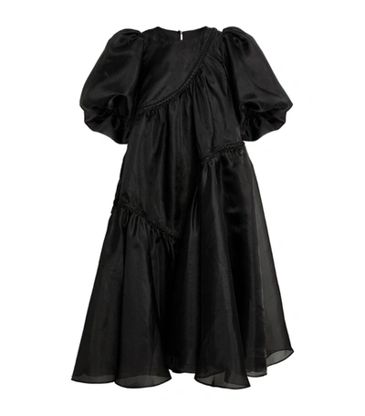 Shop Aje Braided Riviera Midi Dress In Black
