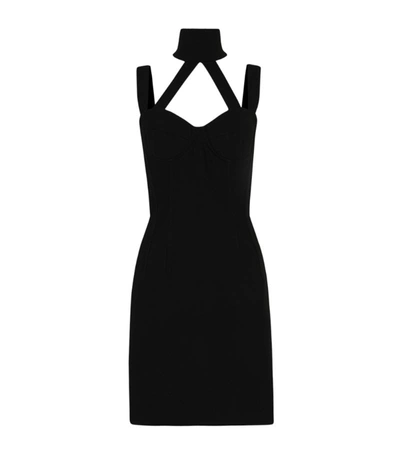 Shop Dolce & Gabbana Strap-detail Mini Dress In Multi