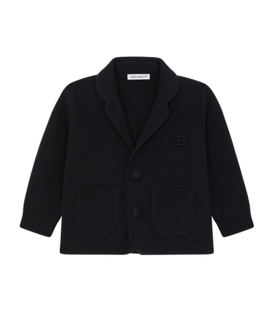 Shop Dolce & Gabbana Kids Cashmere-blend Jacket (3-30 Months) In Multi