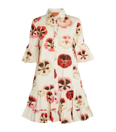 Shop La Doublej Floral Choux Mini Dress In Multi