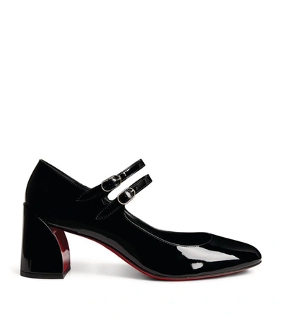 Shop Christian Louboutin Miss Jane Patent Leather Mary Janes 55 In Black