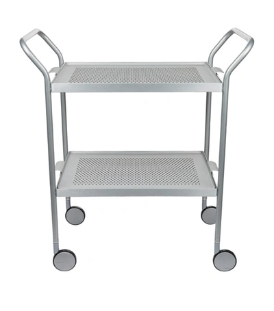 Shop Kaymet Rubber Grip Two-tiered Trolley In Silver