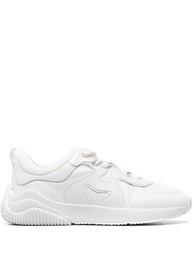 Shop Hogan H597 Leather Sneakers In White