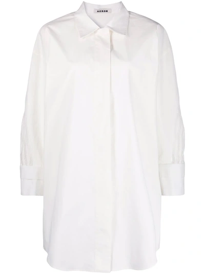 Shop Aeron Oversized Button-down Shirt In White