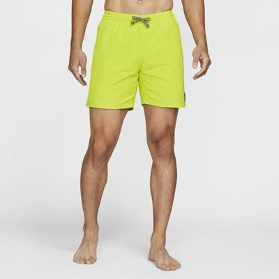 Shop Nike Essential Men's 7" Swim Trunks In Atomic Green