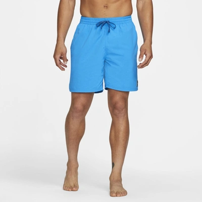 Shop Nike Essential Men's 7" Swim Trunks In Photo Blue