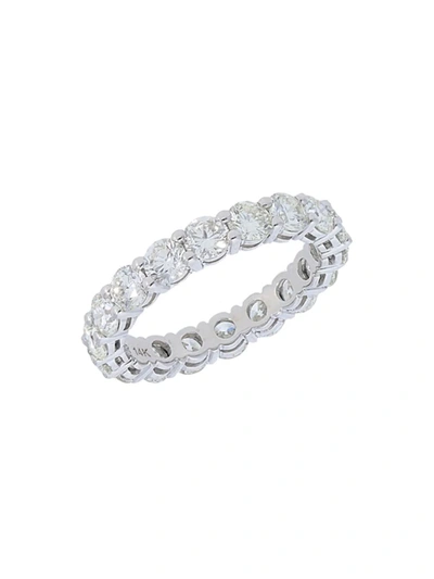 Nephora Women's 14k White Gold & Diamond Eternity Band Ring/size 6.5 In White Gold