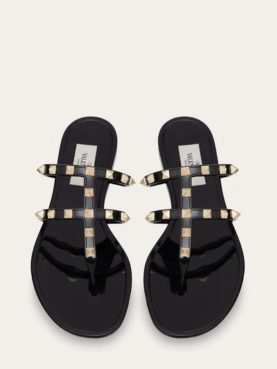 Shop Valentino Rockstud Black Sandal