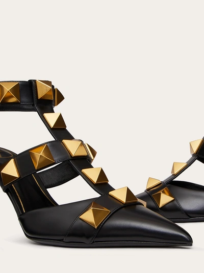 Shop Valentino Roman Stud Black Pumps