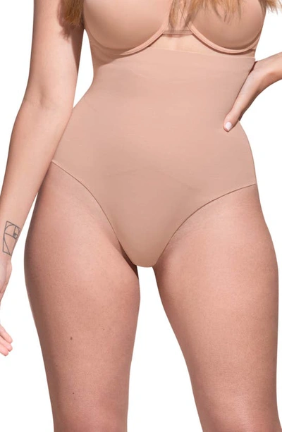 Shop Honeylove Superpower Thong In Sand