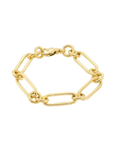 Shop Roberto Coin Women's 18k Yellow Gold Paper Clip Chain Bracelet