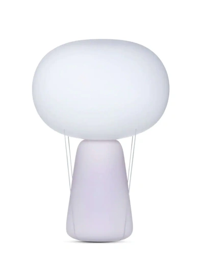 Shop Nude Glass Blow Lamp In Opal Pink
