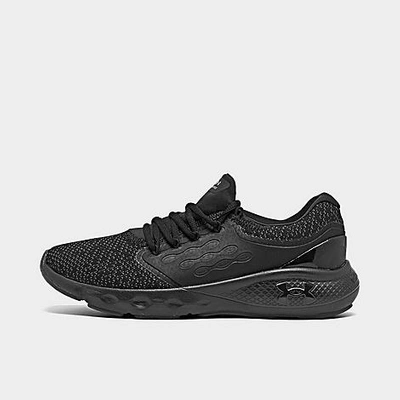 Shop Under Armour Women's Charged Vantage Knit Running Shoes In Black/black/black