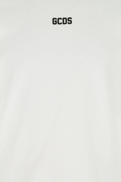Gcds T-shirt Oversize In Cotone Bianco  Uomo