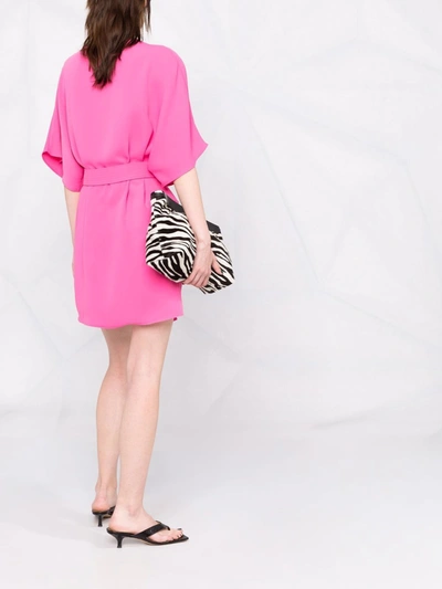 Shop P.a.r.o.s.h Short Sleeves Dress In Pink