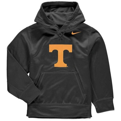 Shop Nike Youth  Anthracite Tennessee Volunteers Logo Ko Pullover Performance Hoodie