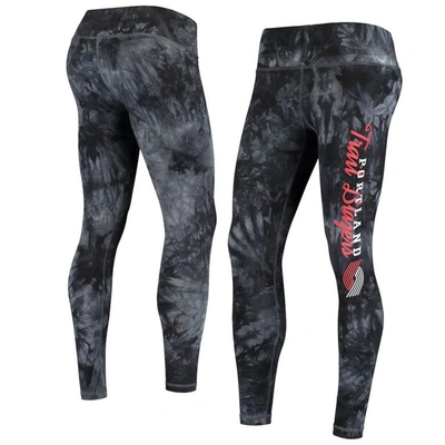 Shop Concepts Sport Black Portland Trail Blazers Burst Tie-dye Leggings