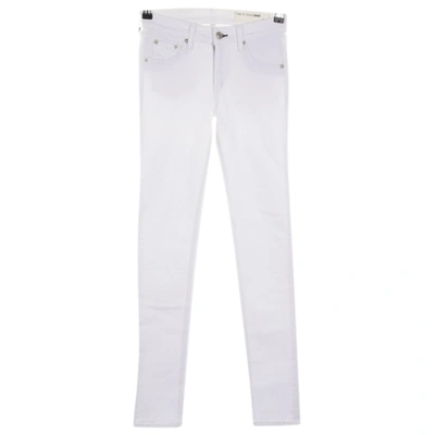 Pre-owned Rag & Bone Boyfriend Jeans In White