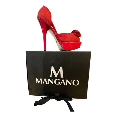 Pre-owned Mangano Heels In Red