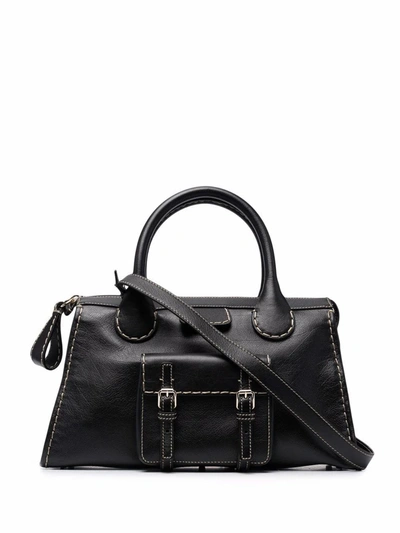 Shop Chloé Women's Black Leather Handbag