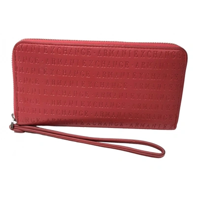 Pre-owned Emporio Armani Wallet In Red