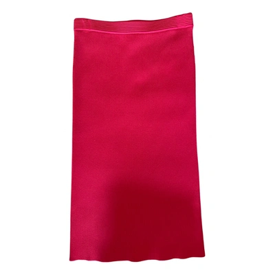Pre-owned Michael Kors Maxi Skirt In Pink