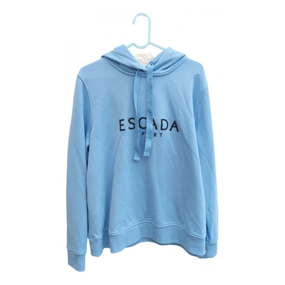 Pre-owned Escada Sweatshirt In Blue