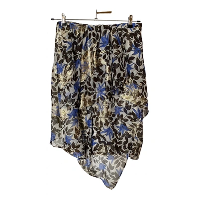 Pre-owned Christian Wijnants Silk Mid-length Skirt In Multicolour
