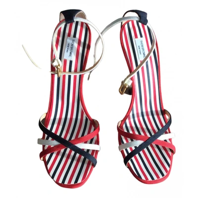 Pre-owned Thom Browne Cloth Sandals In Multicolour