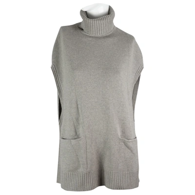 Pre-owned Iris & Ink Cashmere Tunic In Grey