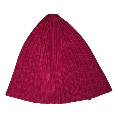 Pre-owned Malo Cashmere Hat In Red