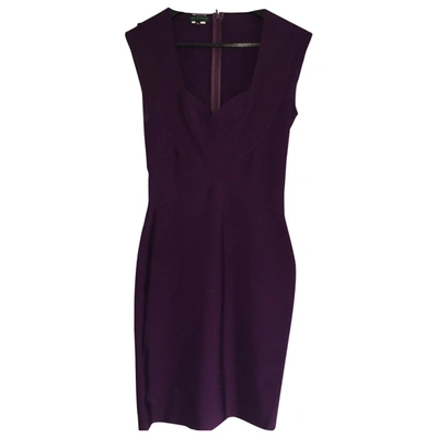 Pre-owned Herve L Leroux Mid-length Dress In Purple