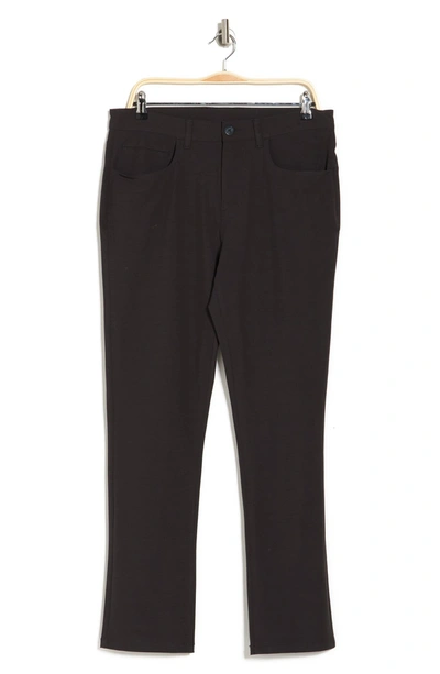 Shop Callaway Golf ®  5-pocket Texture Straight Leg Pants In Black Heather