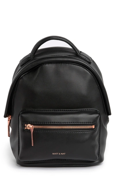 Shop Matt And Nat Bali Mini Loom Vegan Leather Mini Backpack In Blackr