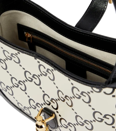 Gucci Jackie 1961 Small Leather Shoulder Bag in White