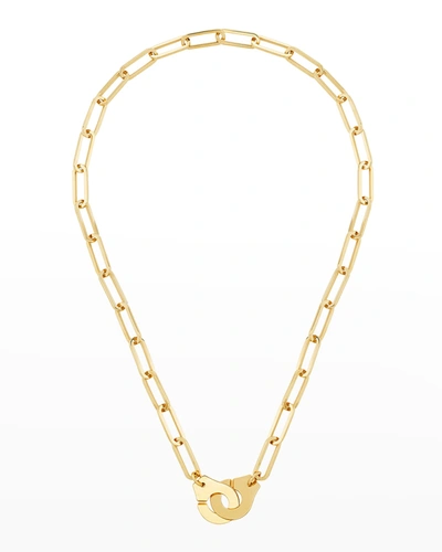 Shop Dinh Van Yellow Gold Menottes R15 Extra-large Chain Necklace