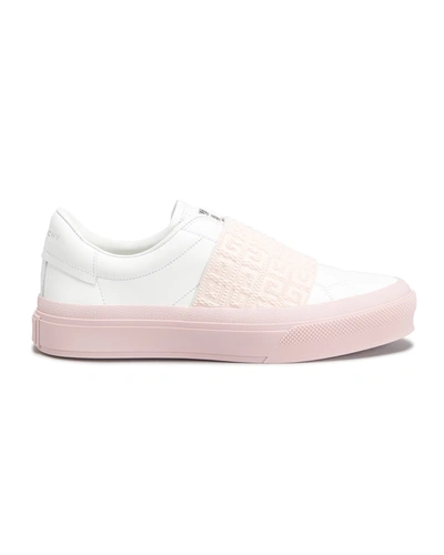 Shop Givenchy City Sport Sneakers In Whitepink