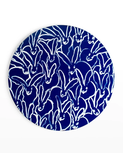 Hunt Slonem Rabbit Run Cobalt Lacquer Placemat