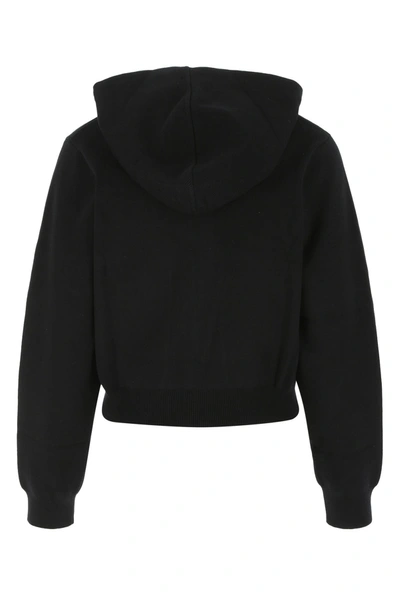 Shop Marc Jacobs Black Stretch Cotton Blend Sweatshirt  Black  Donna Xs
